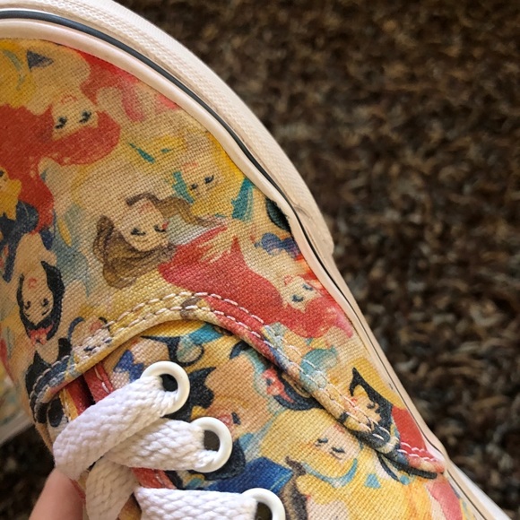 Disney Princess Vans Sneakers Shoes Size 3 Kids - Picture 5 of 5